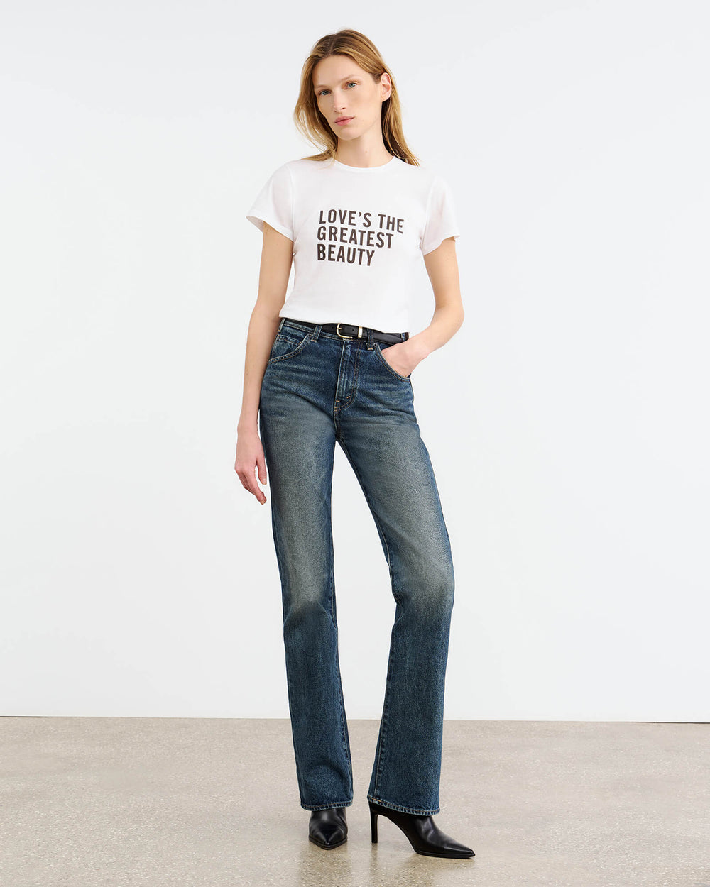 LOVE TEE IN WHITE
