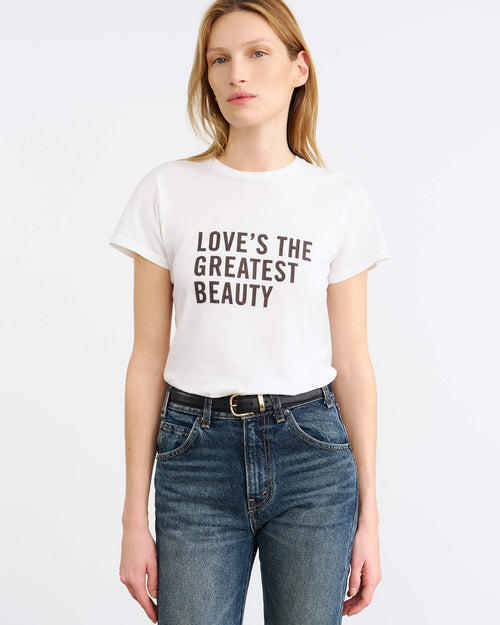 LOVE TEE IN WHITE