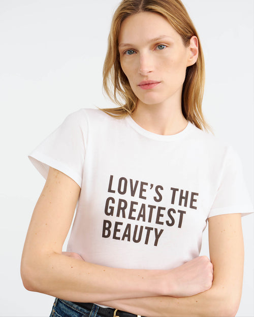 LOVE TEE IN WHITE