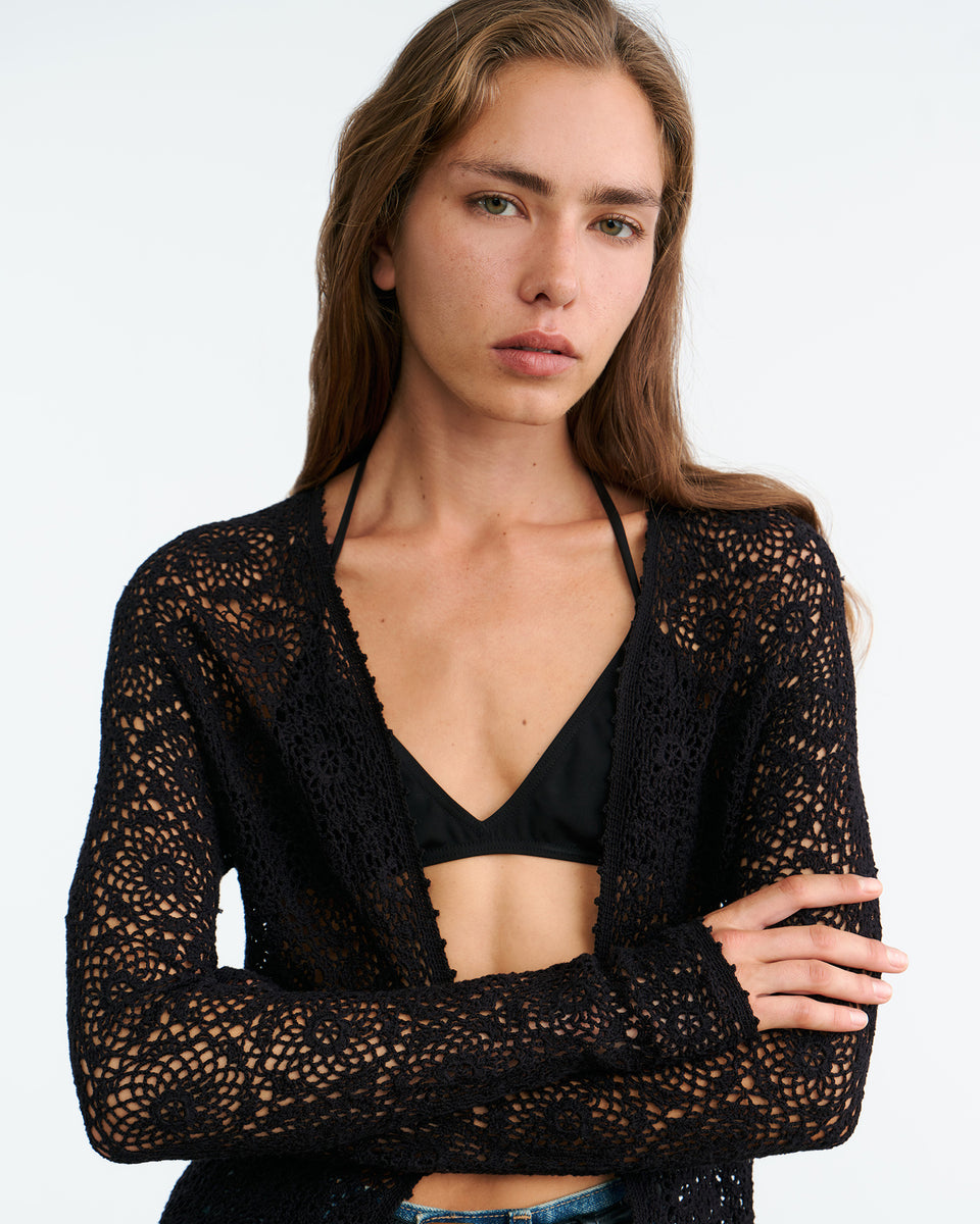 STACY CARDIGAN IN BLACK