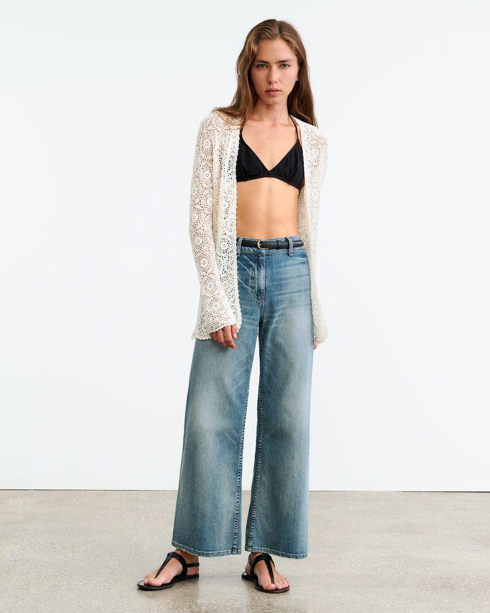 STACY CARDIGAN IN IVORY