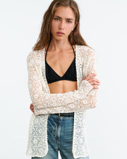 STACY CARDIGAN IN IVORY