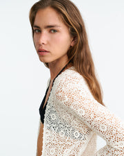 STACY CARDIGAN IN IVORY