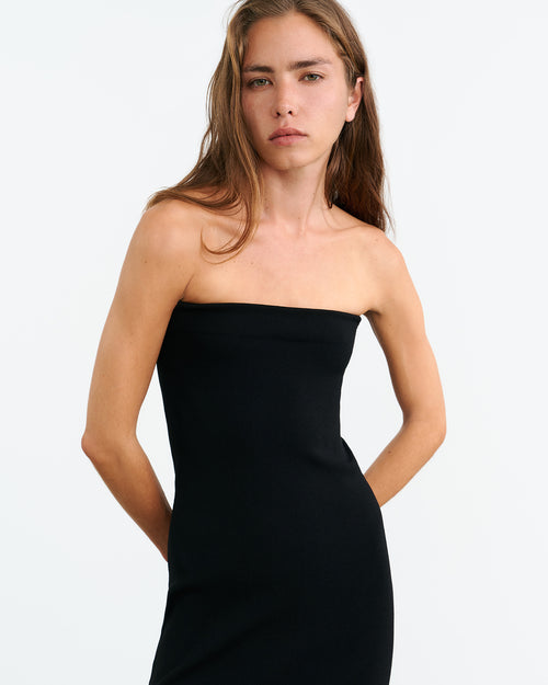MOZANA KNIT DRESS IN BLACK