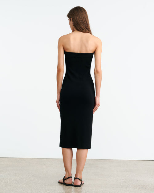 MOZANA KNIT DRESS IN BLACK