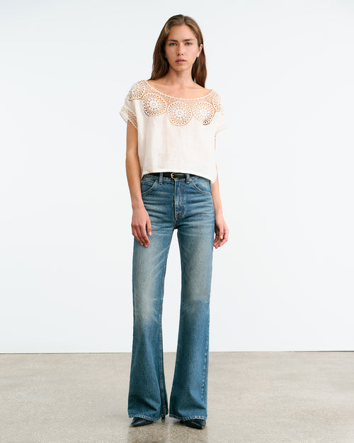 CAILA TOP IN IVORY
