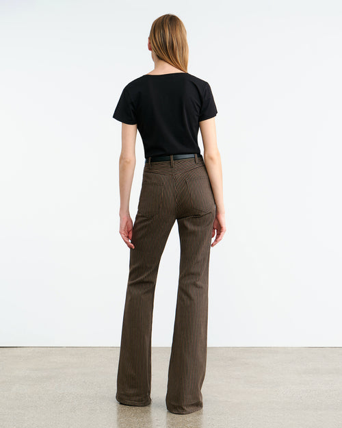 ROE JEAN IN VINTAGE RAILROAD STRIPE