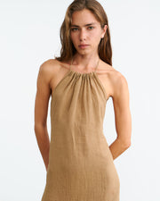LELIA DRESS IN KHAKI