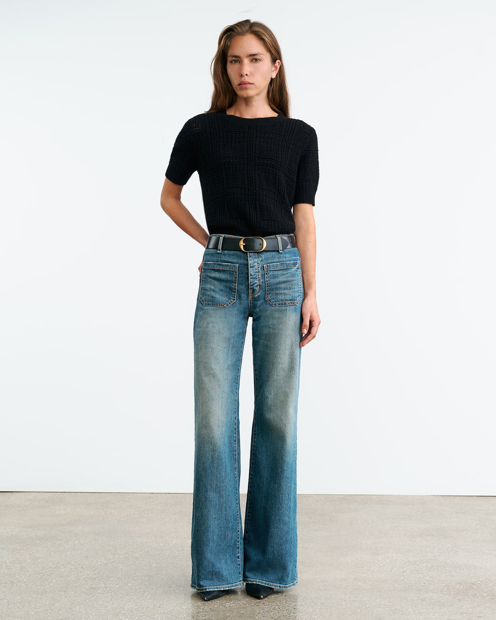ELYSIA CASHMERE SWEATER IN BLACK