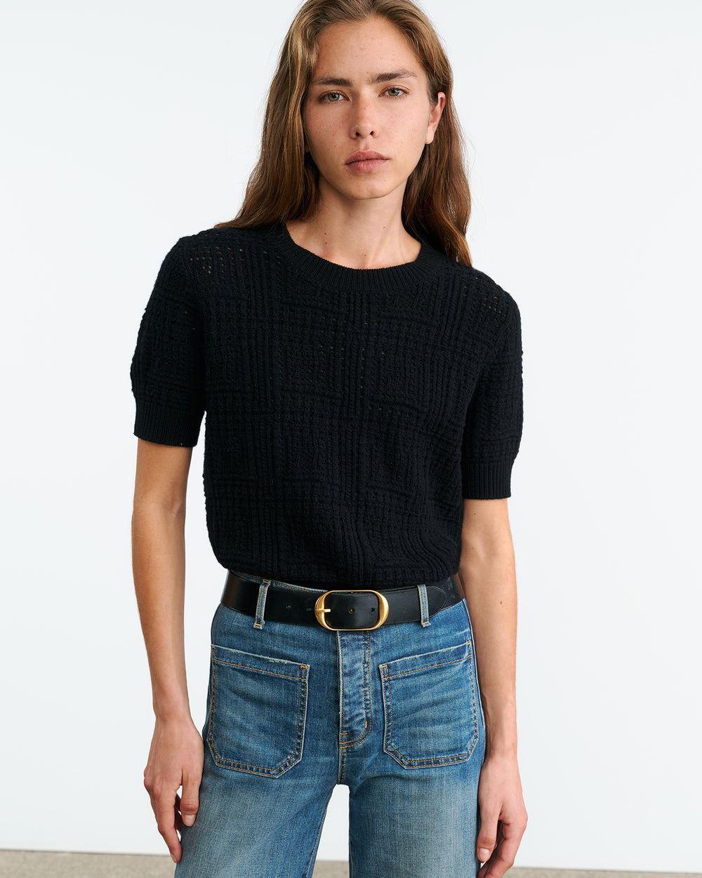 ELYSIA CASHMERE SWEATER IN BLACK