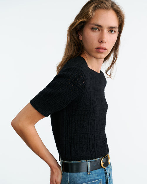 ELYSIA CASHMERE SWEATER IN BLACK