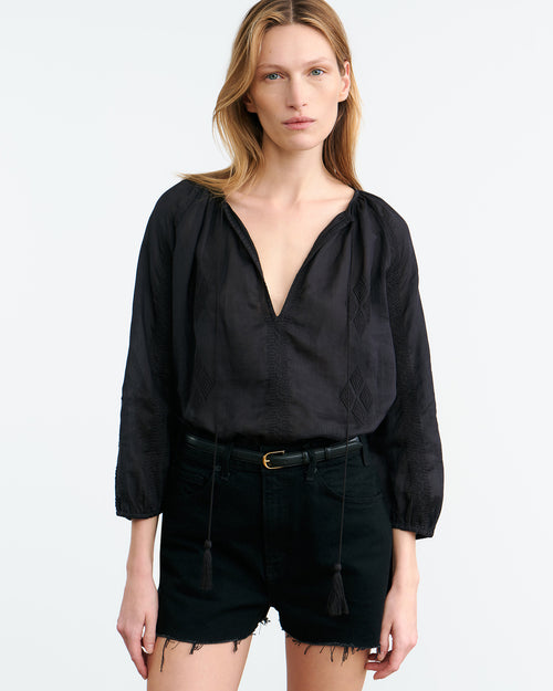 CRISTO BLOUSE IN BLACK