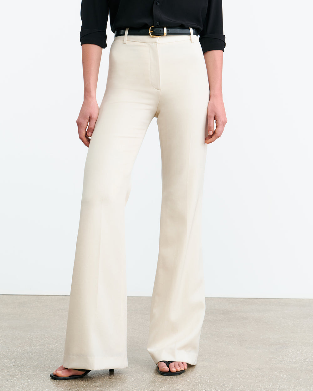 EFFY WOOL PANT IN STONE