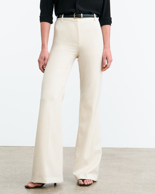 EFFY WOOL PANT IN STONE