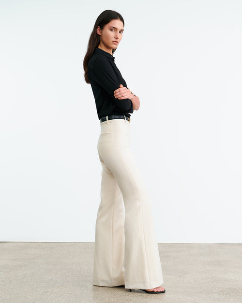 EFFY WOOL PANT IN STONE