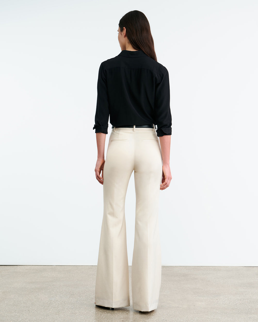 EFFY WOOL PANT IN STONE