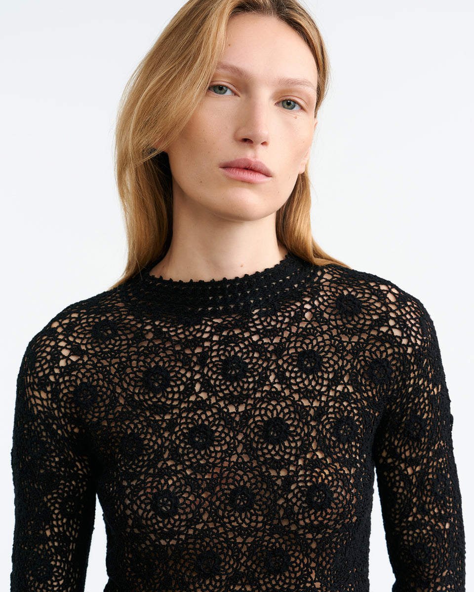 GIBSON SWEATER IN BLACK