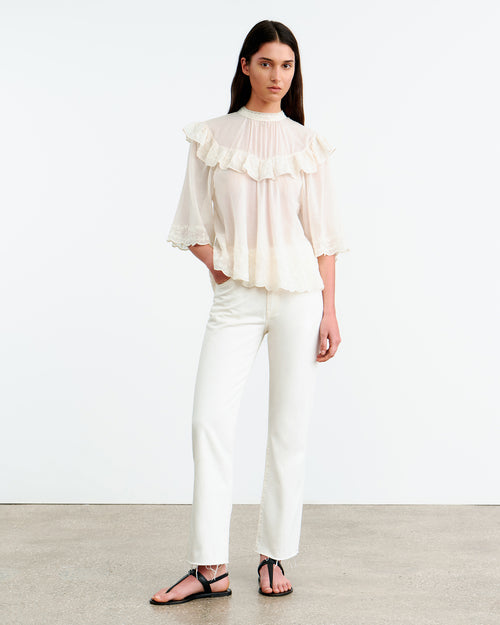 ALAIN BLOUSE IN IVORY
