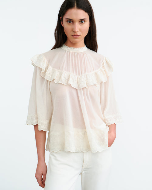 ALAIN BLOUSE IN IVORY