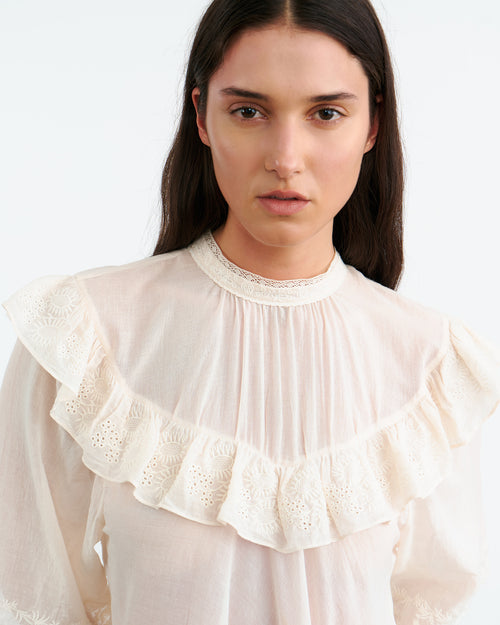 ALAIN BLOUSE IN IVORY