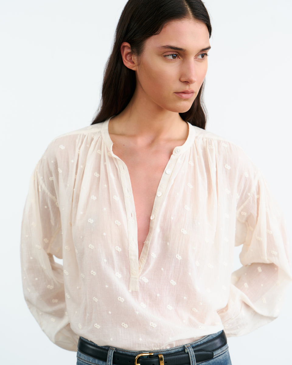 NEVILLE BLOUSE IN IVORY