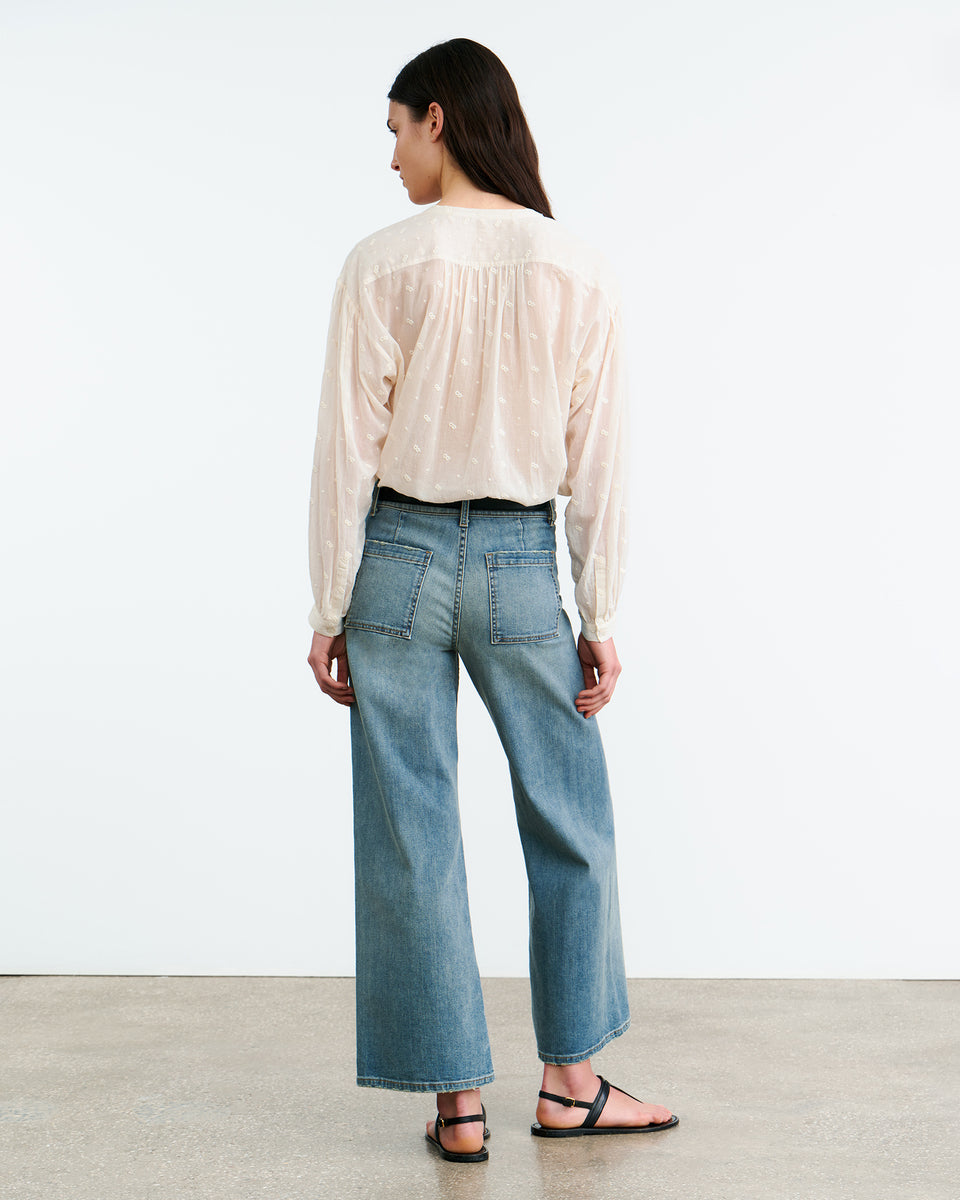 NEVILLE BLOUSE IN IVORY