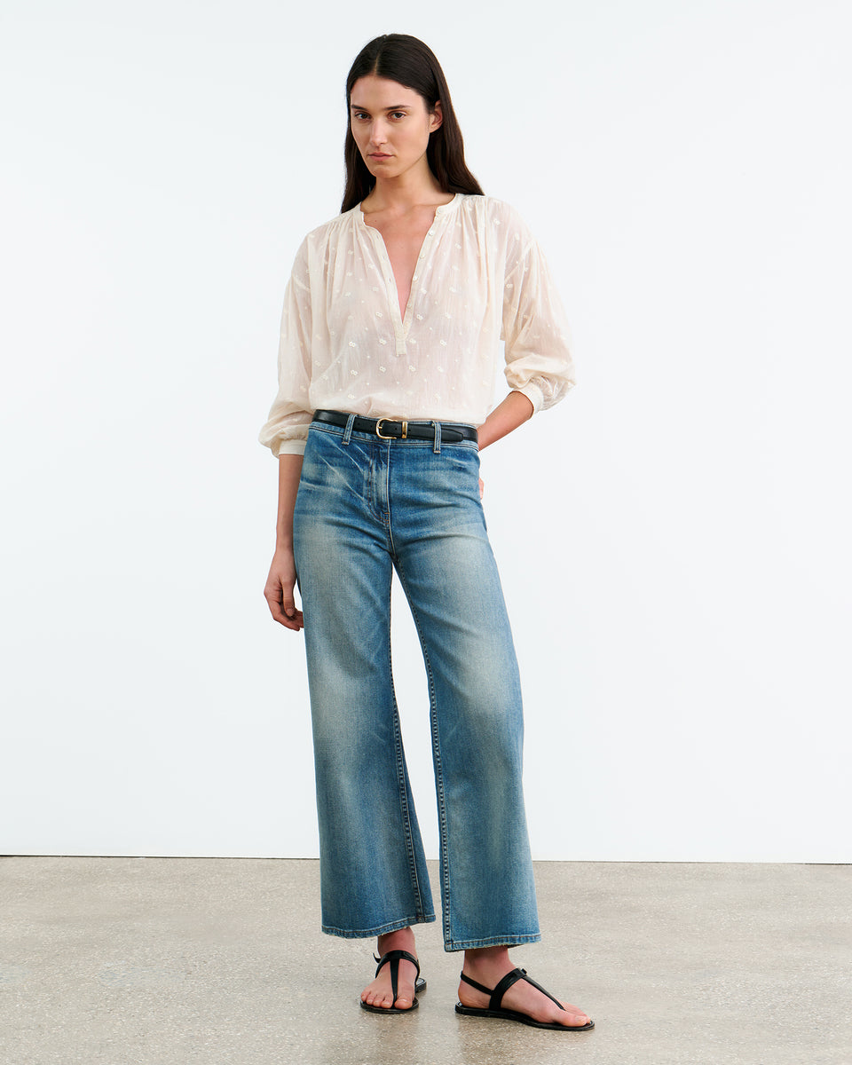 NEVILLE BLOUSE IN IVORY