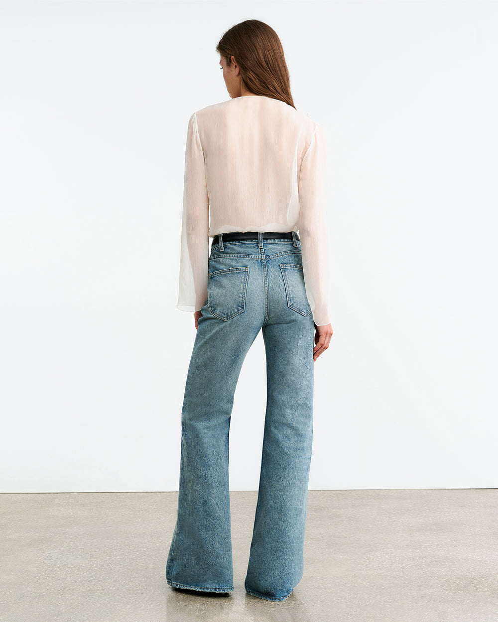 GISELLA SILK BLOUSE IN IVORY