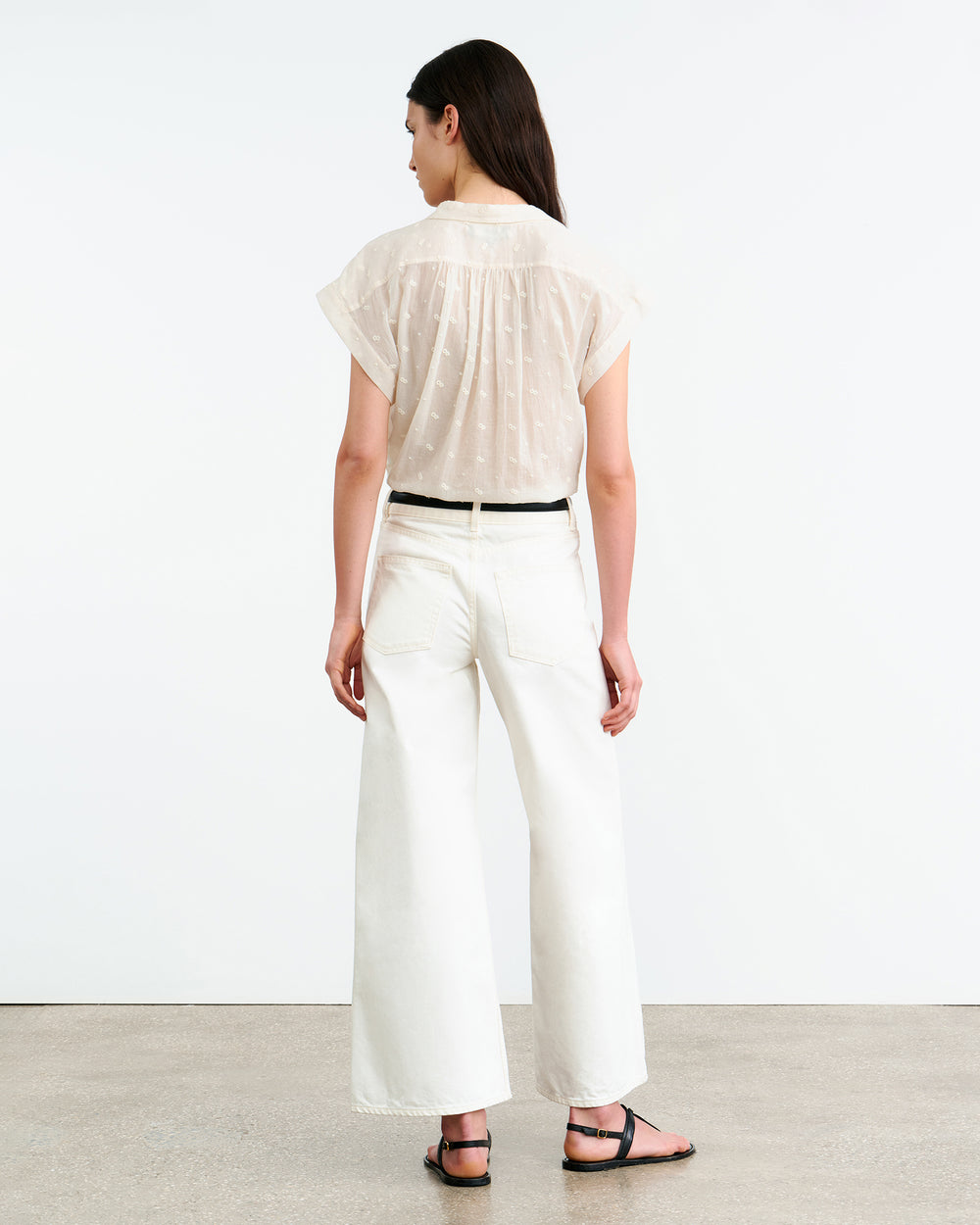 NORMANDY BLOUSE IN IVORY