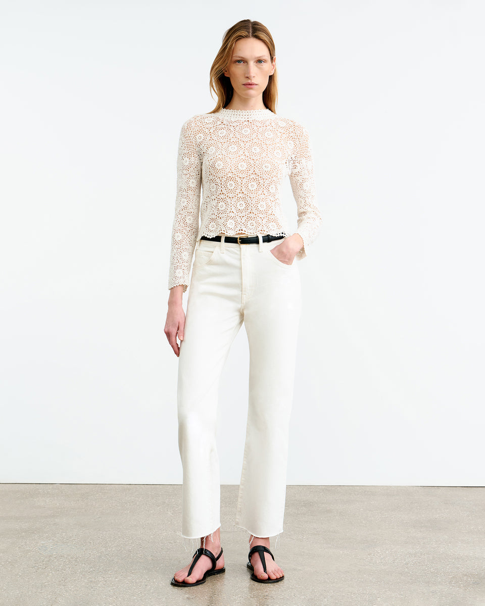 GIBSON SWEATER IN IVORY