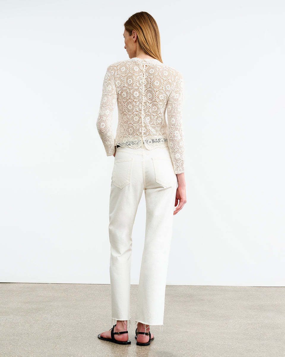 GIBSON SWEATER IN IVORY