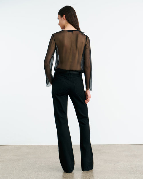 GISELLA SILK BLOUSE IN BLACK