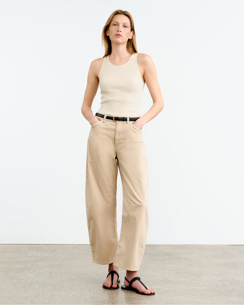 LOTTIE SILK KNIT TANK IN IVORY