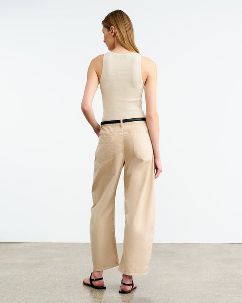 LOTTIE SILK KNIT TANK IN IVORY
