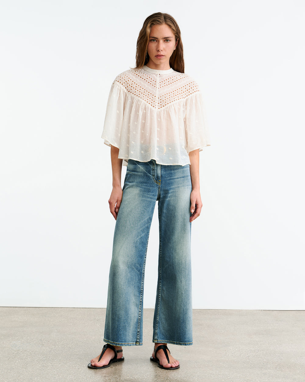 MIKKI BLOUSE IN IVORY