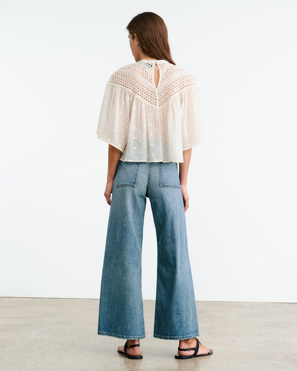 MIKKI BLOUSE IN IVORY
