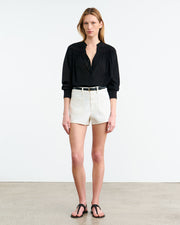 HARLEY DENIM SHORT IN CREAM