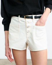 HARLEY DENIM SHORT IN CREAM