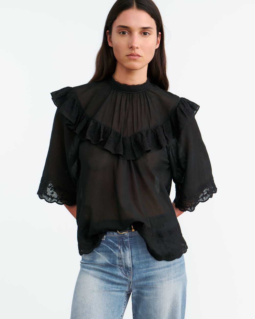 ALAIN BLOUSE IN BLACK
