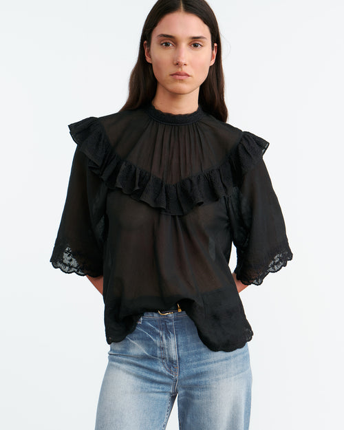 ALAIN BLOUSE IN BLACK