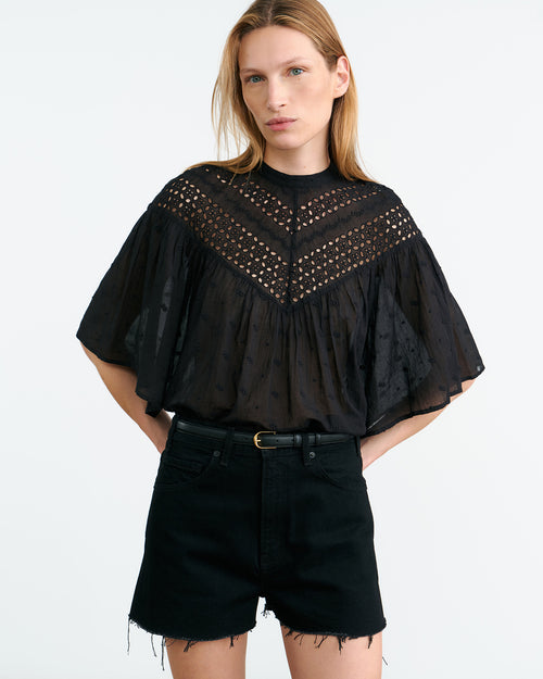 MIKKI BLOUSE IN BLACK