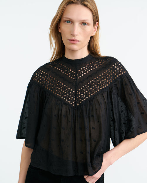 MIKKI BLOUSE IN BLACK