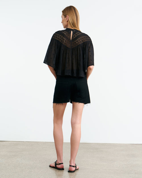 MIKKI BLOUSE IN BLACK