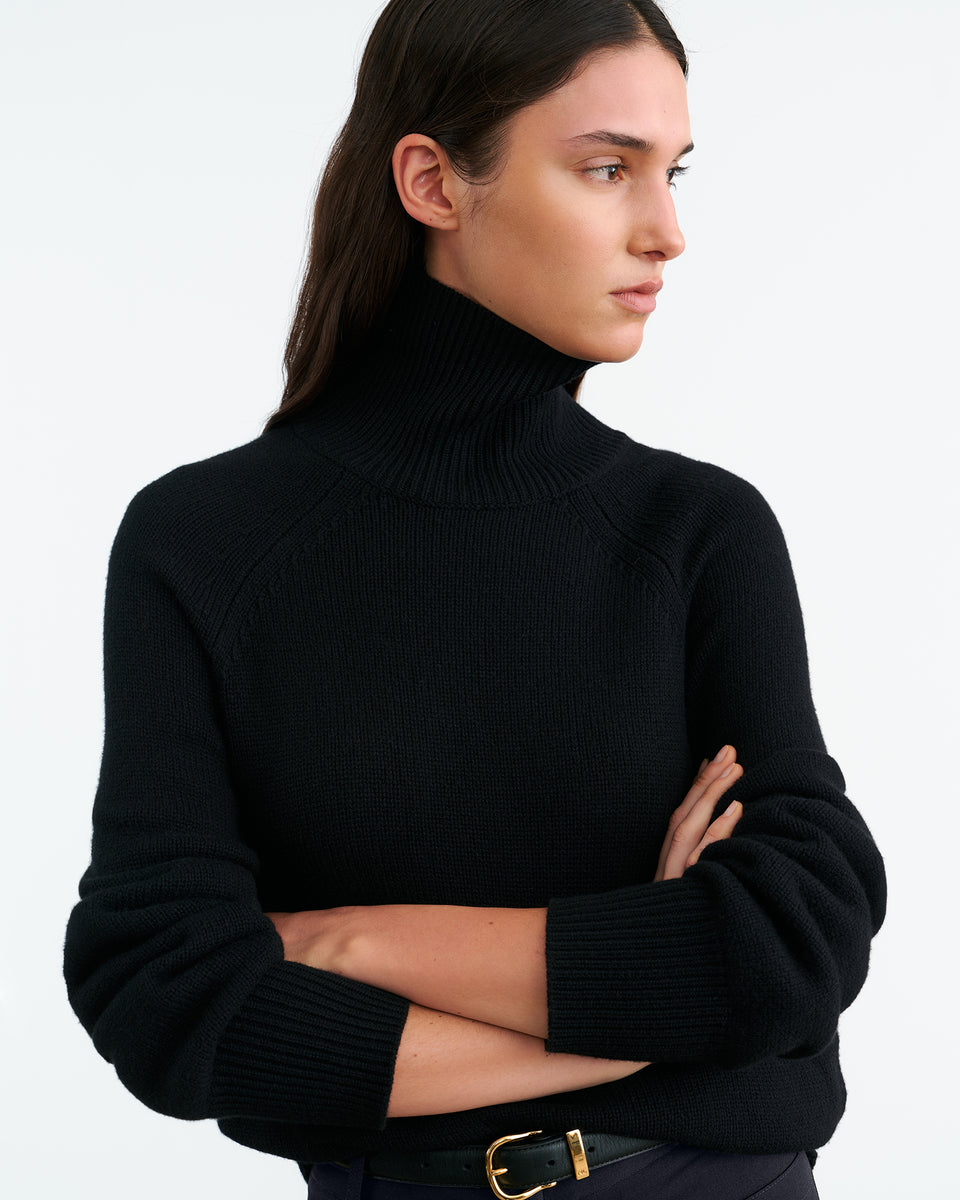 LANIE CASHMERE SWEATER IN BLACK