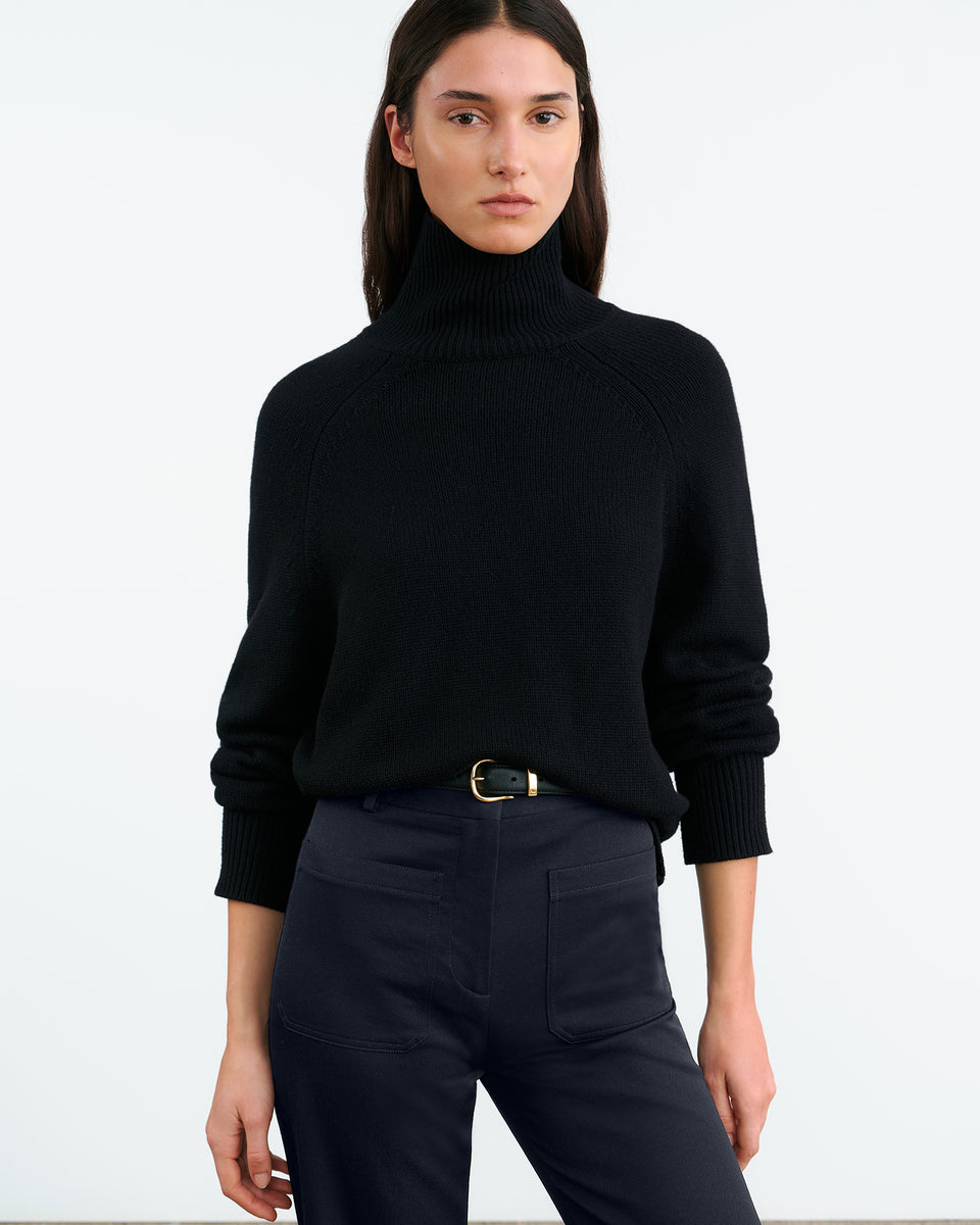 LANIE CASHMERE SWEATER IN BLACK
