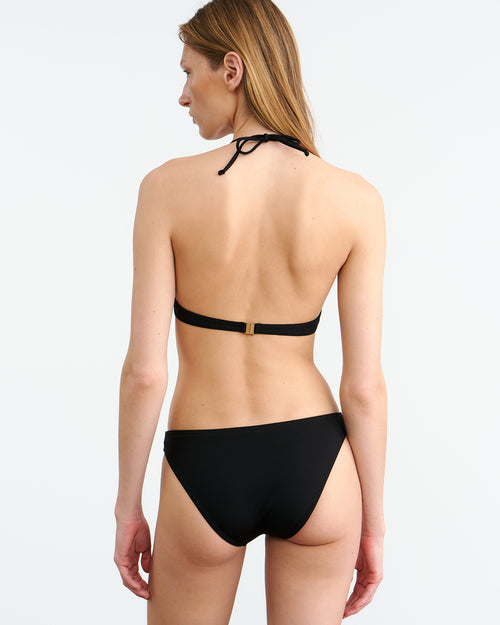 TRIANGLE BIKINI TOP IN BLACK