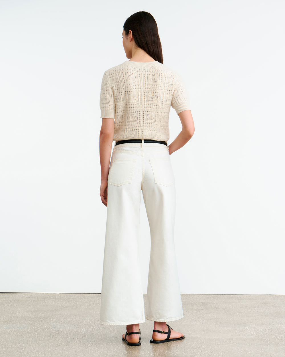ELYSIA CASHMERE SWEATER IN IVORY