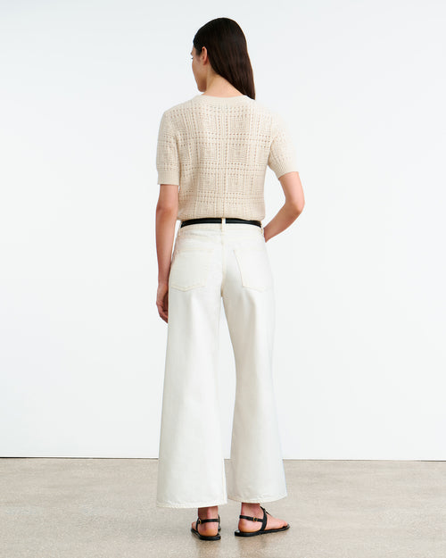 ELYSIA CASHMERE SWEATER IN IVORY