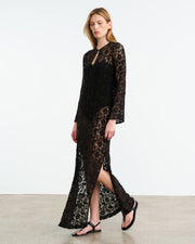 DELLA KNIT DRESS IN BLACK