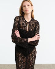 DELLA KNIT DRESS IN BLACK